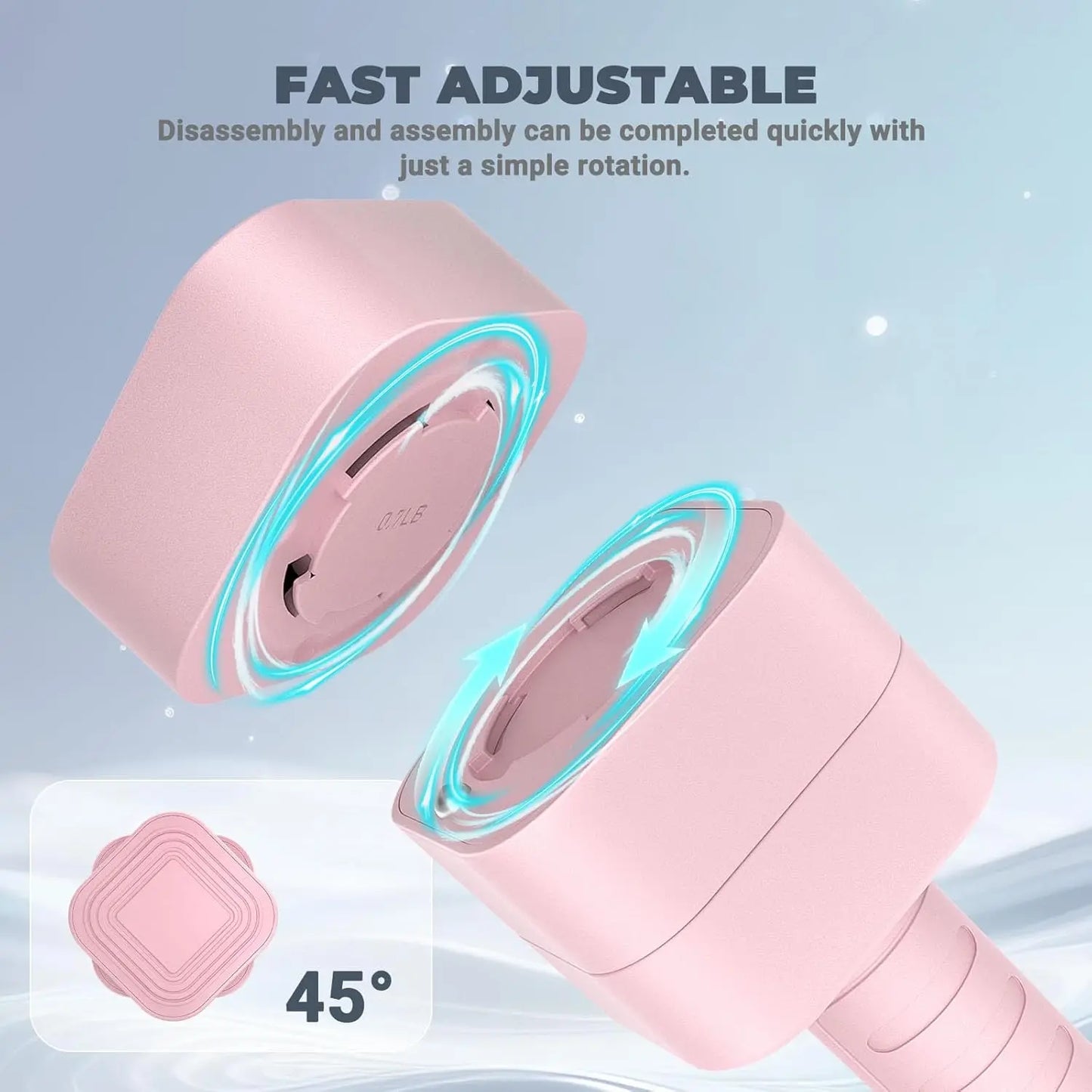 3-In-1 Adjustable Home Gym Dumbbell Set