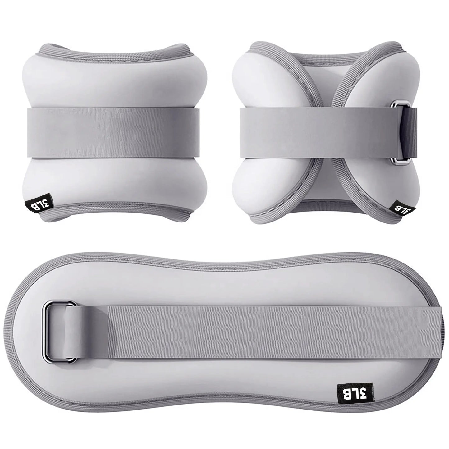 Adjustable Weighted Ankle Straps (1/2/3/5 Lbs)