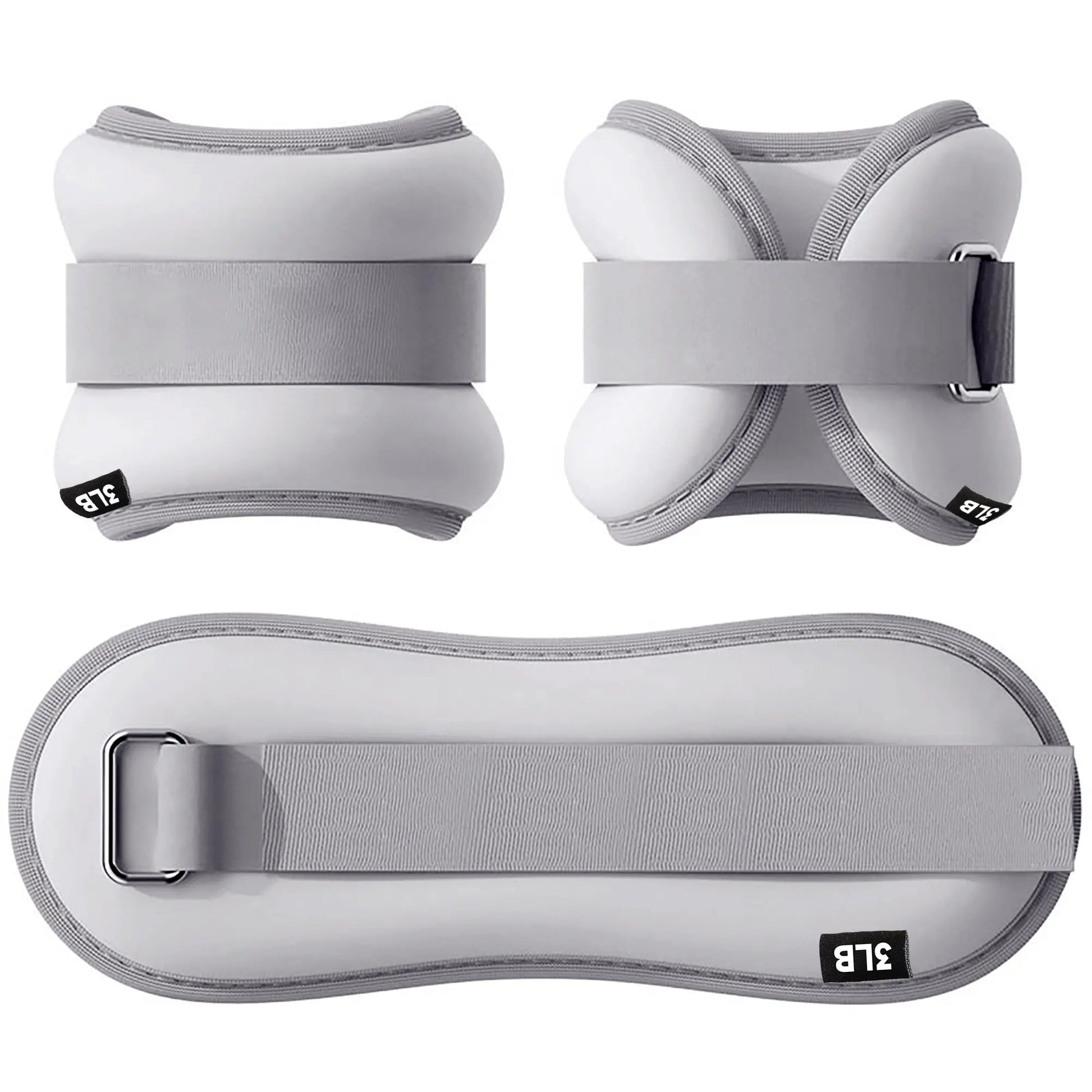 Adjustable Weighted Ankle Straps (1/2/3/5 Lbs)