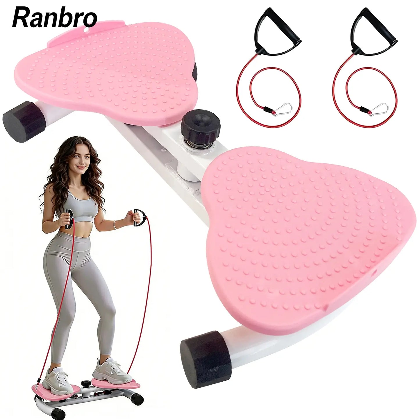 Ranbro Waist Twist Machine with Resistance Bands